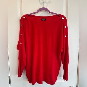 Beautiful Red Boatneck Sweater